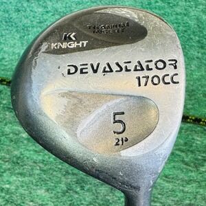 Vintage Knight 5 Fairway Wood Mens RH Devastator 21° 170CC USA Graphite